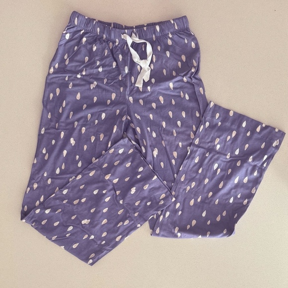 Purple Raindrop Print Lounge Pants/Pajamas - Picture 1 of 3